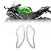4R Quattroerre.it 18100 Protecciones Tanques Laterales Adhesivos 3D para Moto Transparente, Set de 2 Piezas, 80 x 195 mm