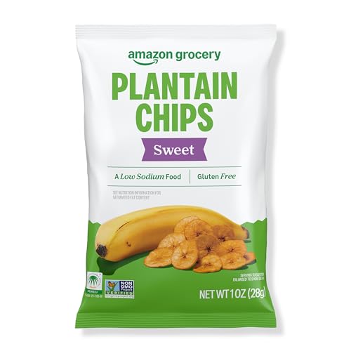 Amazon Grocery, Sweet Plantain Chips, 1 Oz, 36 Ct (Previously Amazon Fresh, Packaging May Vary)