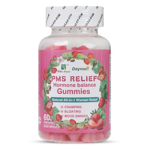 Image of PMS Relief Hormone Balance Gummies, 60 Ct | Menstrual Cramp Relief, Bloating, Mood Swings, Menopausal Support, Daily Wellness & Comfort