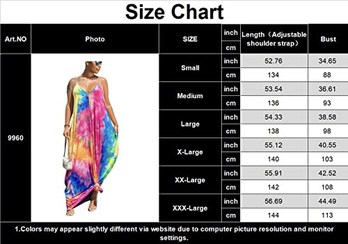Laiyivic Tie Dye Maxi Dresses For Women Casual Summer Sexy Bodycon Long Floor Length Sleeveless Colorful Sundresses Plus Size #TOP2