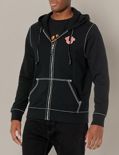 True Religion Men's Big T Zip Up Hoodie3