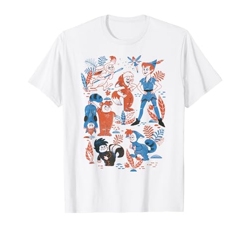 T-shirt Disney Peter Pan imprimé résistant fini les vêtements fades