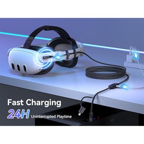 Cable de enlace USB 3.0 VR de 5m para Meta Quest y transmisión PCVR 6