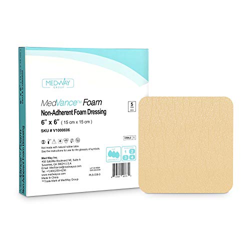 MedVance TM Foam  Waterproof Non-Adhesive Hydrophilic Foam Dressing 6