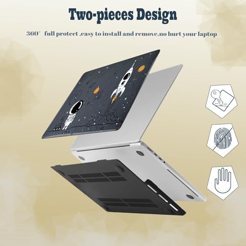 Funda MacBook Air 13 A1466 contra arañazos con diseño de astronauta 3