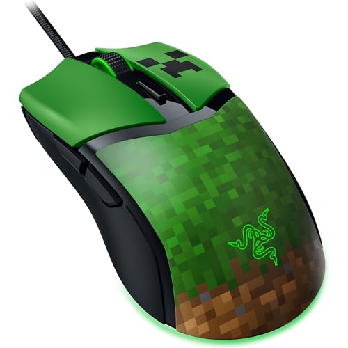 Cobra Minecraft Edition - Mouse da gioco leggero e cablato - Sensore da 8500 DPI (58 g, interruttori ottici per mouse di terza generazione, illuminazione croma, cavo Speedflex) Minecraft - Mouse gaming - Immagine 9