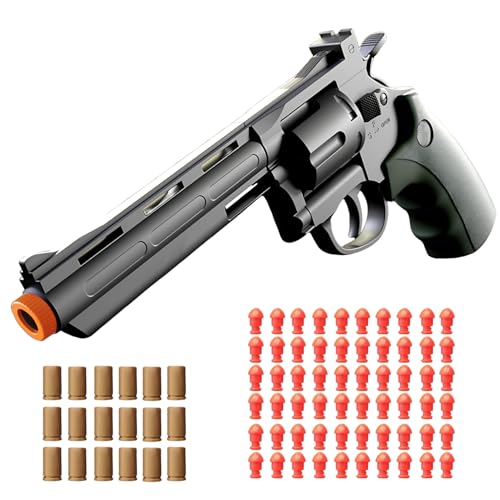 Toy Guns,Revolver Foam Soft Bullet,Revolver Toy, Toy Gun Foam Blaster, Educational Model Toys,Gifts for Ages 14+(Green)