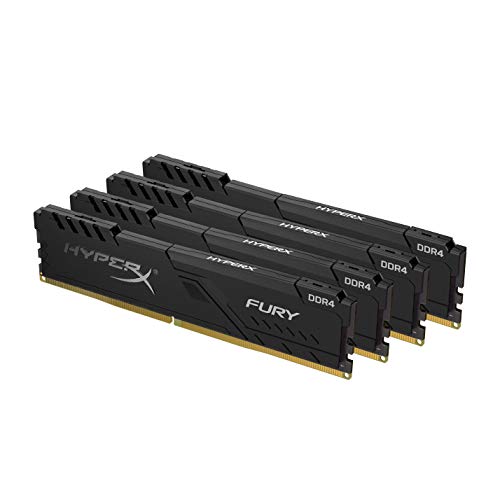 Image of HyperX Fury 32GB 3000MHz DDR4 CL15 DIMM (Kit of 4) 1Rx8 Black XMP Desktop Memory HX430C15FB3K4 /32