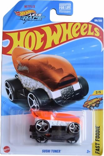 Hot Wheels Sushi Tuner Orange/White 1:64 escala miniatura 1