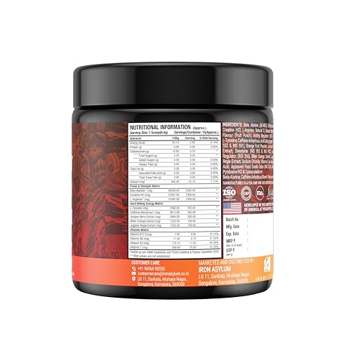 Image of HYDE Xtreme - Hard Hitting Energy Pre Workout Supplement | Caffeine, Beta-alanine, Creatine HCl, L-arginine | For Muscle Pump, Vascularity, Strength and Focus | 15 servings (Fruit Punch)