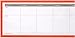Mead Organizher Write 'N Wipe Weekly Undated Dry-Erase Calendar, 15 x 4 Inches, Coral (98129CORL)