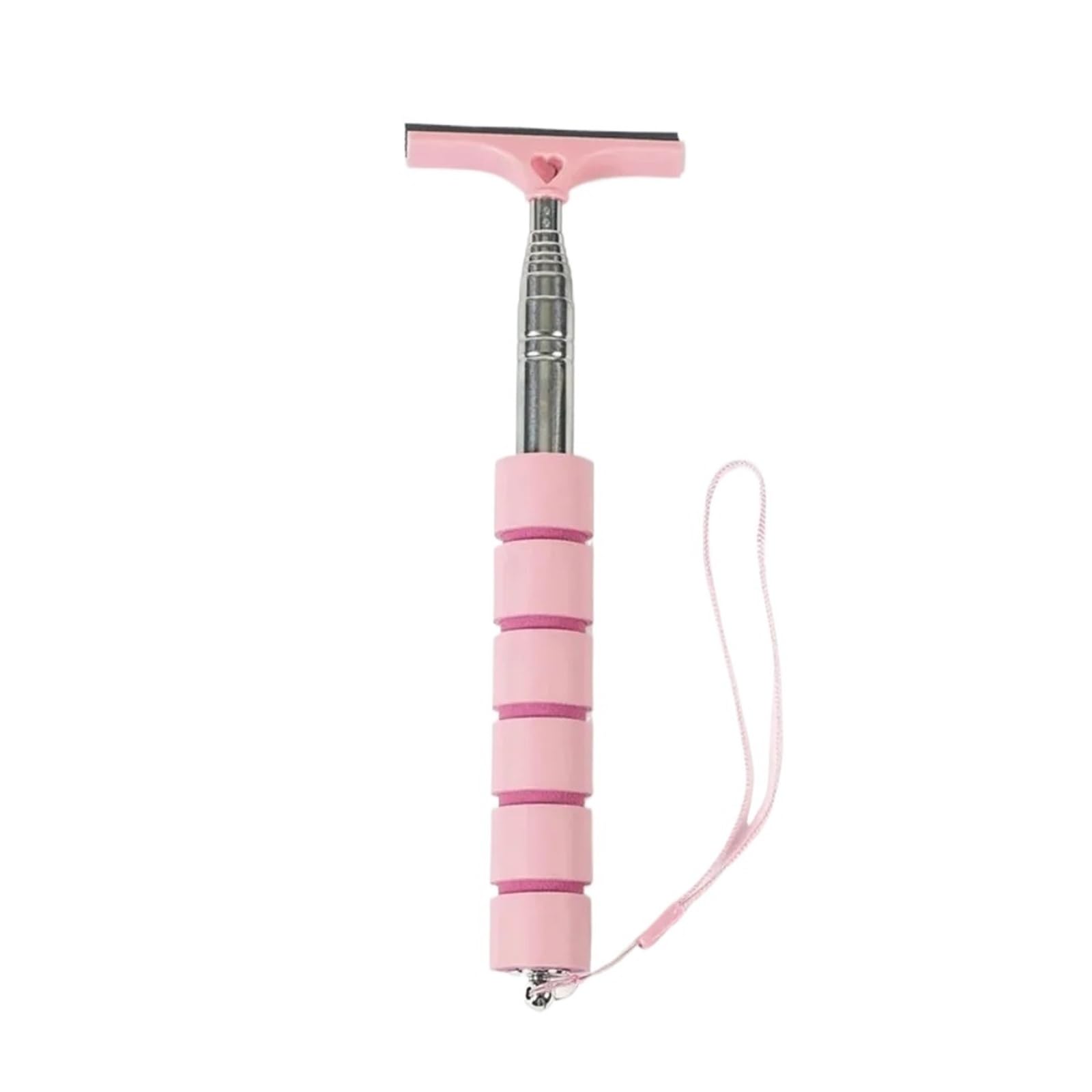 Car rearview mirror wipers Car Rearview Mirror Wiper Telescopic Handle Durable Stainless(B-Pink)