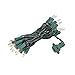 Novelty Lights 20 Light Clear Christmas Craft Mini Light Set, Green Wire, 8' Long