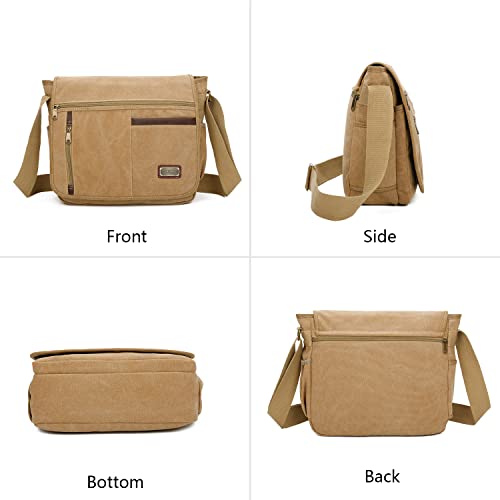 Messenger Bag For Man,Canvas Satchel Bag Crossbody Bag Shoulder Bag Vintage 14 Inch3