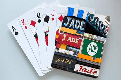 JADE Personalized Playing Cards featuring photos of actual signs