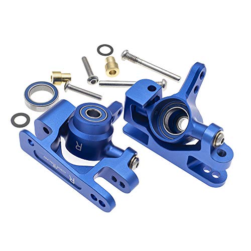 RC Alloy Caster Block&Steering Blocks for Traxxas 1/10 4X4 Slash, Stampede, Rustler 4WD -Replaces Part 6837 6832