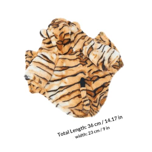 Disfraz perro tigre DOITOOL abrigo invierno talla S miniatura 2
