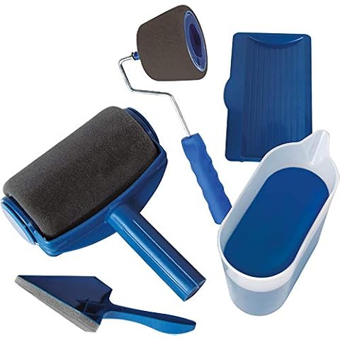 MODEHUAYING Paint Runner Pro Professional Roller, Blue, Universal Cover