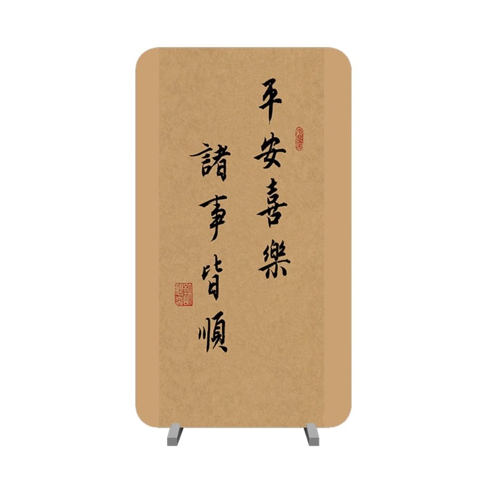 Privacy Screen Retro Calligraphy Screen Partition Living Room Decoration Background Wall Home Chinese and Painting Room Divider