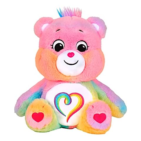 Care Bears 22077 14 Inch Medium Plush Togetherness Bear, Collectable Cute Plush Toy, Cuddly Toys for Children, Soft Toys for Girls and Boys, Cute Teddies Suitable for Girls and Boys Aged 4 Years + Cover