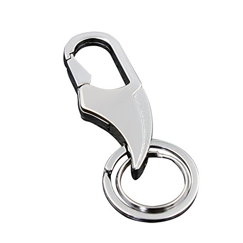 Preisvergleich Produktbild Daliuing Schlüsselanhänger Männer Auto Schlüsselbund Herren Business Keychain Organizer Schlüsselhänge Silber