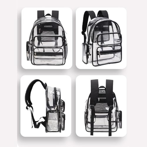 Portable Clear PVC Backpack,Spacious Unisex Daypack, Suitable For Daily Use Travel Sports Work3