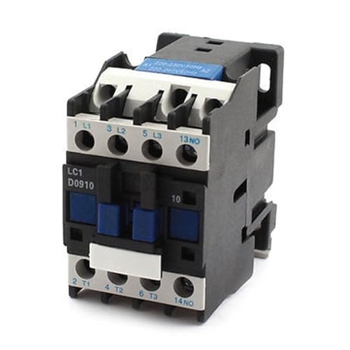 Contactor de CA trifásico LC1D0910 de 220V 35 mm para riel DIN industrial