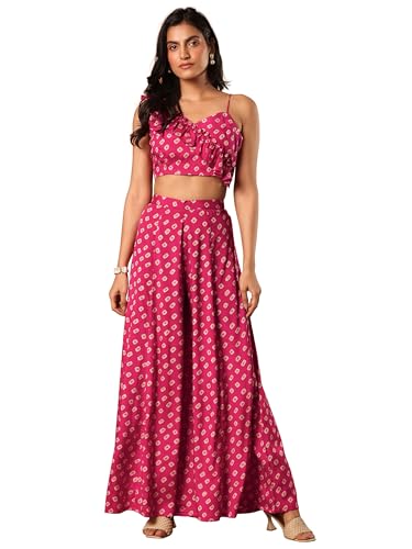 Image of Libas Womens Printed Rayon Co ord Set for Women | daily wear | casual wear | office wear