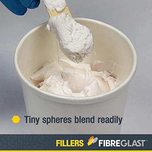 Image of Fibre Glast Fiberglass Microspheres - Bond Putty & Whipped Filler Paste for Surface Repairs - Car, Auto, Boat & Forged Parts - Mix with Epoxy, Vinyl Ester, or Polyester Resin, Dries Clear, 4 Oz