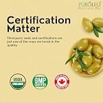 PUROLEO Organic Certified USDA Huile d'olive 32 C'est vrai. / 946 ML (Emballage au Canada) – 100% Pure & Huile de transporteur naturelle, pressée à froid pour la peau, les cheveux, le corps, soins pour bébés, massage & DIY Beauté Huile d'Olive