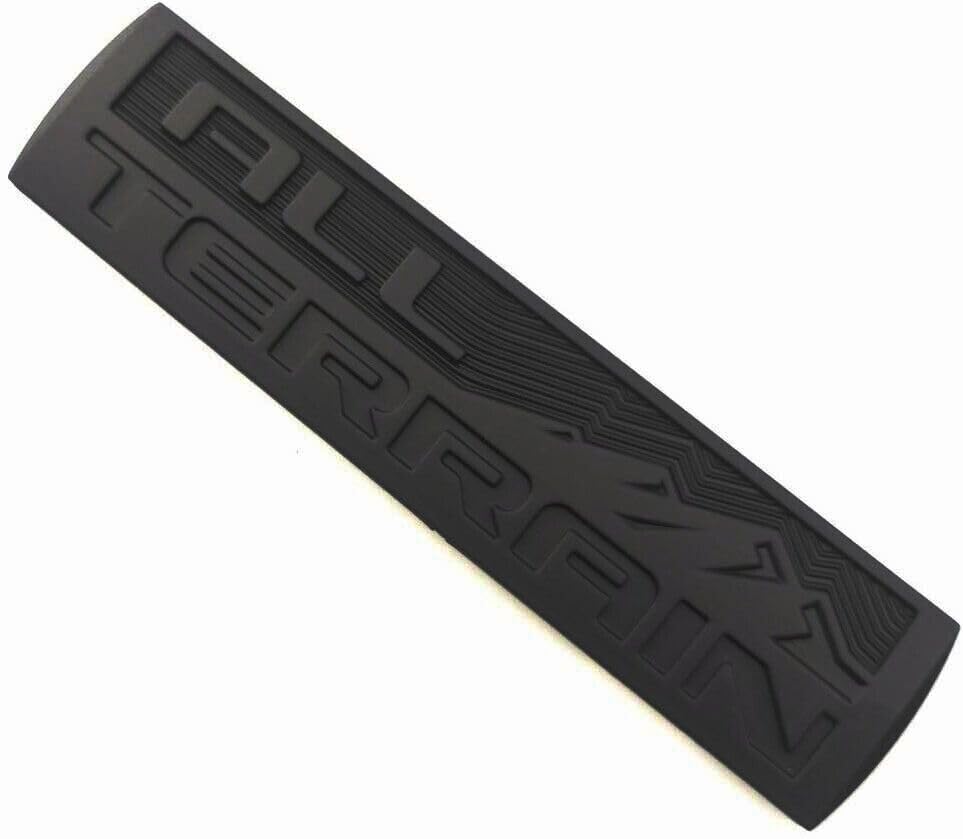 Image of Set 3 Pcs All Terrain Door Tailgate Letter Nameplate Emblem 3D Badge Replacement for All Terrain (Matte Black)