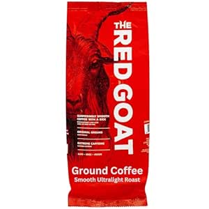 The Red Goat Ground Coffee Beans [16 OZ] | Highest-Caffeine on the Market | 1 Cup = 6 Average Cups of Coffee | 17