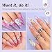 SAVILAND Acrylic Nail Kit Starter Set: Pink Nudes Clear Powder Liquid with Nail Brushes Files Forms Press On Nails for Beginners Home Salon Manicure DIY