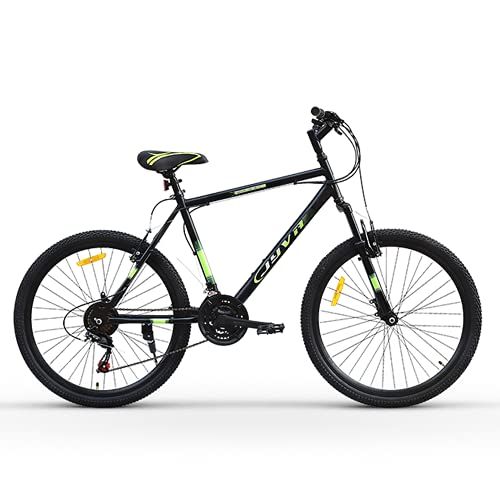 Image of Carbon Steel Youth Mountain Bike for Unisex, 26T, 21 Speed, 26 Inch, 18 Inch Frame (Multicolor)