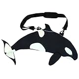 Pealra Killer Whale Bag, Black/White, One Size