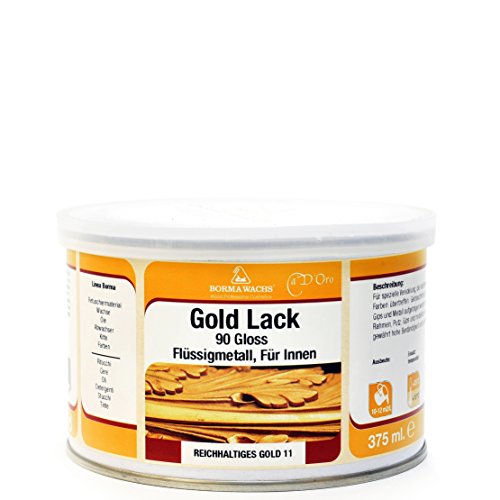 GOLD-LACK für Restauratoren, Profis und Sie mit Goldeffekt (375ml, Innenbereich)