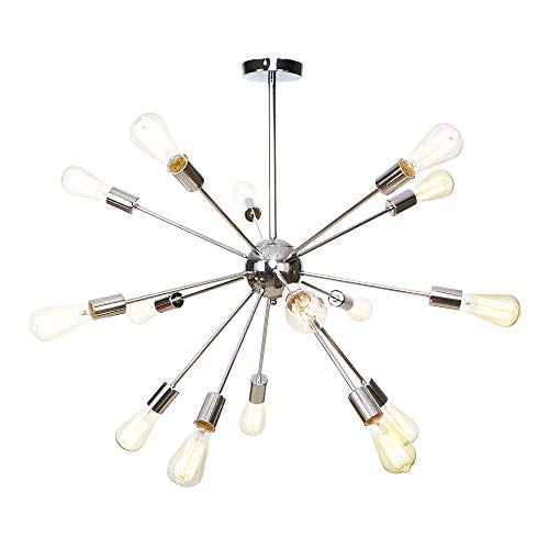 Lustre Spoutnik moderne 15 lumières LED E27 pour plafond de couloir et bar
