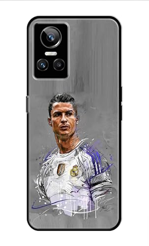 PRINTFIDAA® Metal TPU Printed Back Cover for Realme GT Neo 3 (Famous Football Player -T2) 360 Degree Protection | Camera Protection -25092024(C) Deal