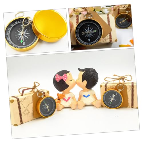 Set 4 brújulas portátiles Toddmomy para camping miniatura 6