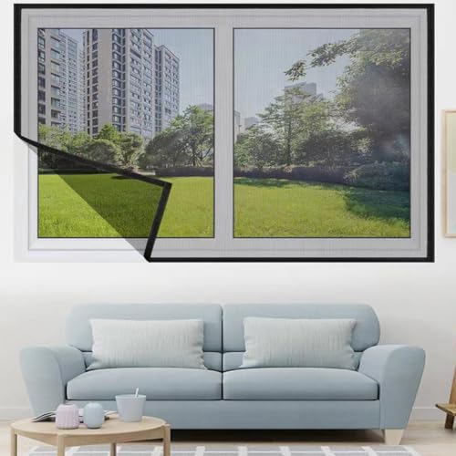 Miniatura 2 de 95x105cm Pantalla Mosquitera Universal, Malla Lavable, Red Ajustable, Tamaño De La Ventana Diy - Protección Contra Mosquitos Y Moscas