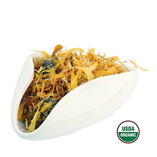 Calendula Tea 1LB (16Oz) 100% CERTIFIED Organic Whole Flower Herbal Tea (Calendula Officinalis), Caffeine Free in 1 lbs. Bulk Resealable BPA-free Bags from U.S. Wellness