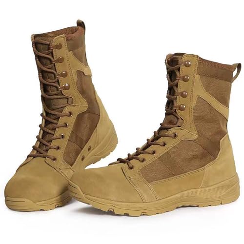Ultralight 8 inch Mid Ankle Military Swat Desert Boots Hiking BootsTrekking Backpacking Outdoor Tactical Combat Work Boots4