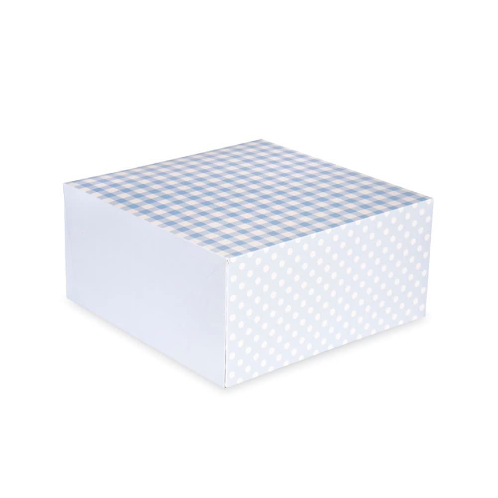 Boîte à Gâteaux Rond Personnalisée Collection Vichy