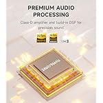 Edifier M60 Multimedia Speaker Bluetooth 5.3, 66W RMS, Hi-Res Audio & Hi-Res Wireless Audio, LDAC,3" Mid Bass & 1" Tweeter, USB-C & Aux Inputs, Compact Desktop Speaker – Black - Image 5