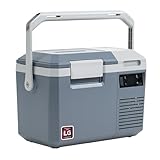 Alpicool LGMP8 8L Kompressor Kühlbox 12v Mini Kühlschrank Elektrische Camping-Gefrierbox Klein Tragbare für Auto, Lkw, Boot, RV mit USB Anschluss,-20℃-20℃, Wiederaufladbar(Batterie nicht enthalten)