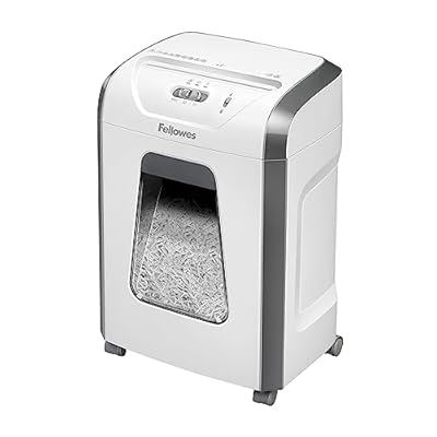 Fellowes FS-12C - Trituradora de Papel Corte en partículas destruye hasta 12 Hojas destructora de Papel Uso Personal Papelera 19L Nivel de Seguridad DIN-P4 Exclusiva de Amazon