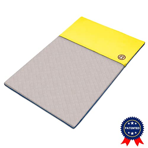 Guineadad Liner | Guinea Pig Fleece Cage Liners | Guinea Pig Bedding | Burrowing Pocket Sleeve | Extra Absorbent Bamboo | Waterproof Bottom (C&C 2X3, Yellow) #TOP7
