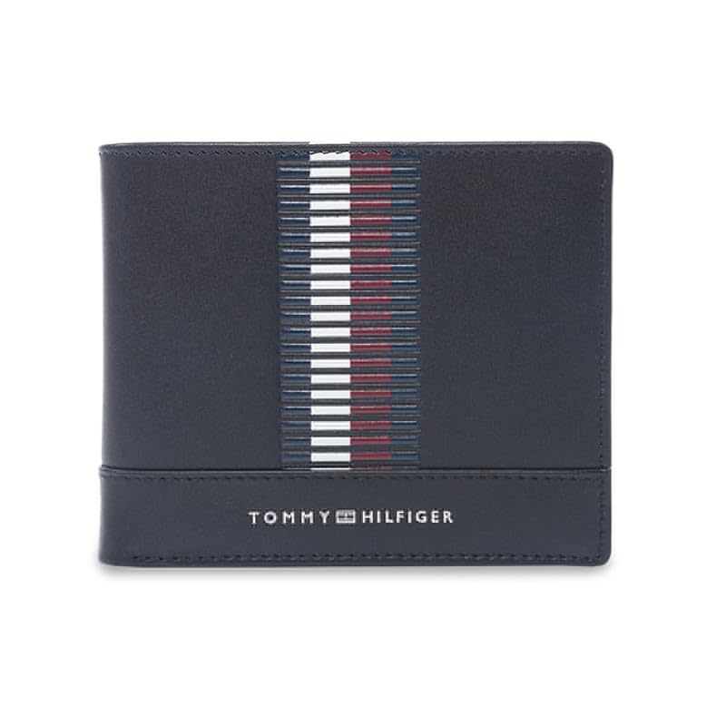 tommy hilfiger Men's Leather Wallet Minho - Black | Passcase Wallet with RFID Protection | 12 Card Slots | Bi-Fold Purse for Men | Ideal for Gifting-picture-29