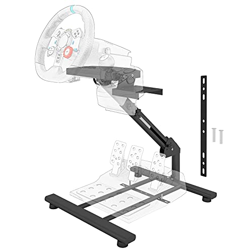 Racing Wheel Stand Steering Wheel Stand Height Adjustable fit for Logitech G25 G27 G29 G920 Thrustmaster Supporting TX Xbox PS5 PC