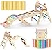LOVIVO Klettergerüst Indoor，9-in-1 Montessori Kletterdreieck Set : Kletterbogen mit Rutsche, und Kissen für Kinder, Baby Spielplatz für 1-3 Jahre